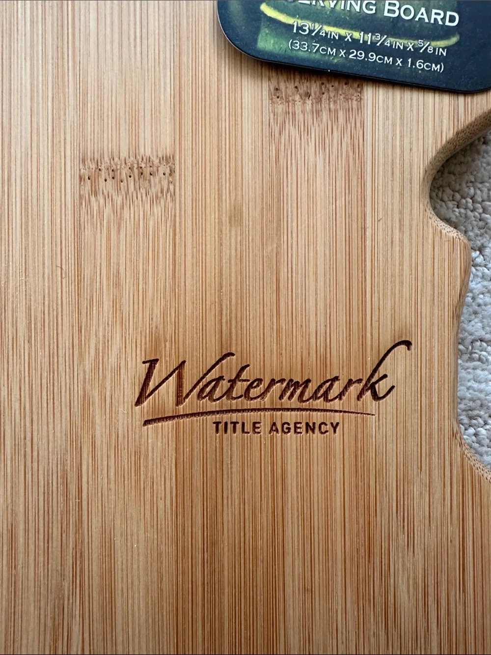 NWT Totally Bamboo Minnesota Cutting Charcuterie Board w Co-branding